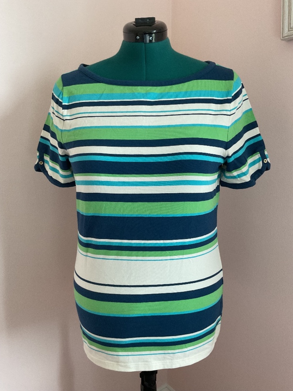 Talbots Shortsleeve Striped Tee